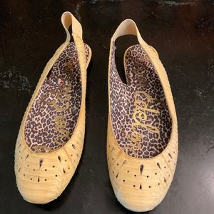 Sam Edelman bright yellow flats size 8